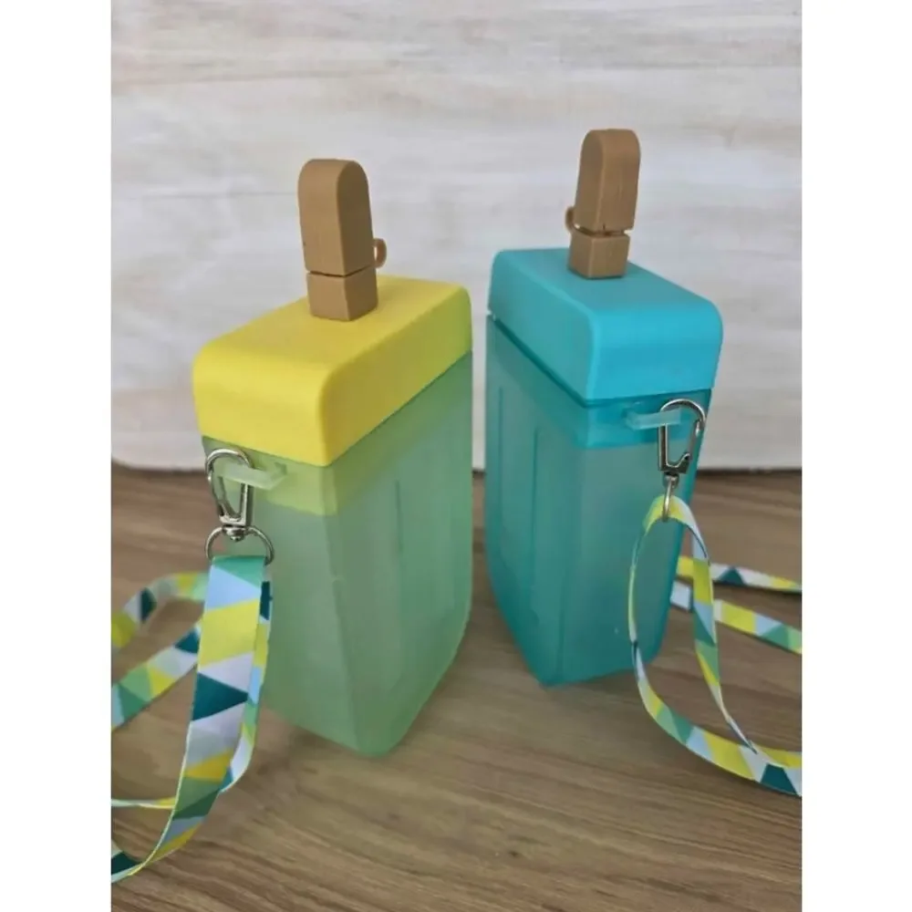 2 Kawaii Ice Cream / POPCICLE Water Bottle / travel cup / set of 2